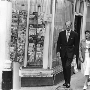 The Duke of Edinburgh. Prince Philip with dame Shirley Porter in Londons Soho