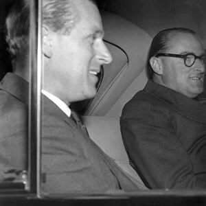 The Duke of Edinburgh, Prince Phillip with his new secretary James Orr. 13th June 1957