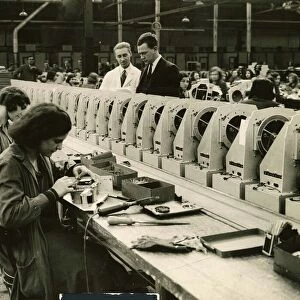 Ekco Wireless Manufactures at work at their desks on the production line 1932
