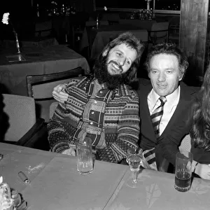 Elizabeth Taylors birthday party in Hungary. Ringo and Maureen Starr with Richard Burtons