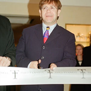Elton John at the opening of "Theo Fennell s"