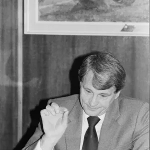 England manager Bobby Robson speaks at a press conference before his team