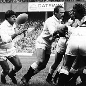 England v All Black 19th November 1983 England Nick Youngs takes the ball for