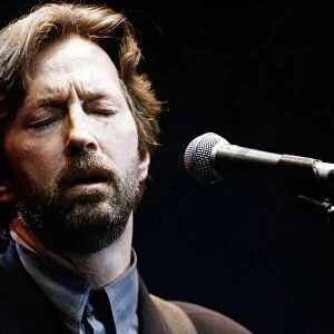 Eric Clapton Rock Guitarist on Stage