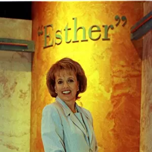 Esther Rantzen TV Presenter February 1999 On the set of her daytime tv talk show