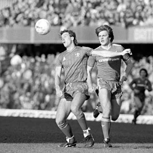 FA Cup Fourth Round. Chelsea 1 v. Liverpool 2. Kerry Dixon of Chelsea before his