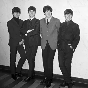 The Fab Four (left to right) George Harrison, John Lennon