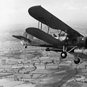 The Fairey Swordfish biplane torpedo bomber, operated by the Fleet Air Arm of the Royal