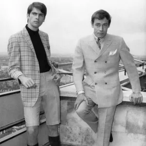 Fashion 1960s. The latest collection of mens suits