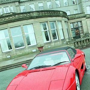 Ferrari cars lineup at the Gleneagles Hotel. Pictured is the 355 FI Spider