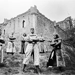 Filming of the British comedy film "Monty Python and the Holy Grail"