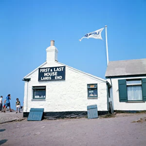 First & Last House in Lands End, Cornwall. 19th August 1973