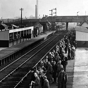 Foleshill railway station, Coventry. Circa 1960
