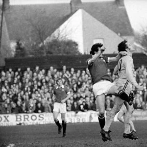 Football: Oxford United vs. Manchester United. February 1975 75-00765-009