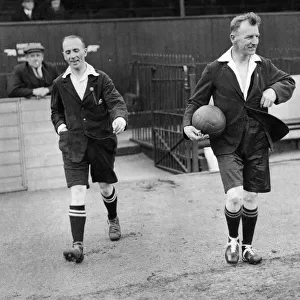 Football Referees: Left to Right: A. E. Smith and G. Dutton circa 1950. P007086