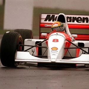 Formula 1 Sega European Grand Prix April 1993 Donington Park Ayrton Senna in his