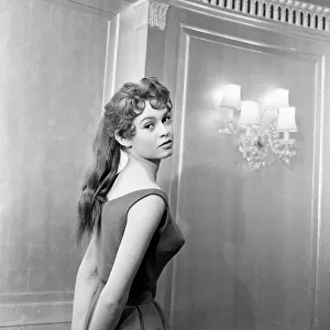 French actress Brigitte Bardot who stars in the new film "Doctor At Sea"