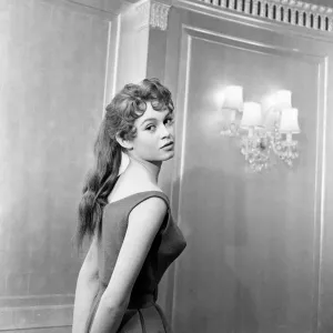 French actress Brigitte Bardot who stars in the new film "Doctor At Sea"