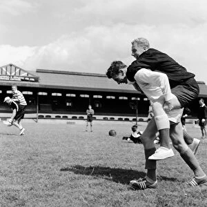 Fulham training at Craven Cottage for their return to Division One