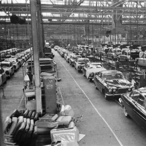 General scenes showing the new Jaguar cars coming off the production line at the plant