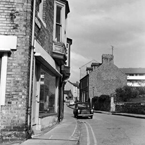 General street view looking down Allergate Terrace in Durham City, County Durham