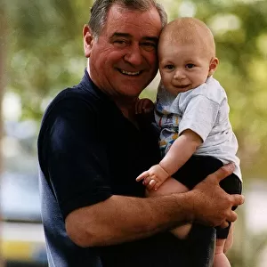 George Baker Actor with his grandson