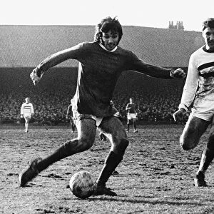 George Best in action for Manchester United FC February 1970