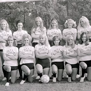 George Best trains womens charity football team Blinkers United Girls ladies