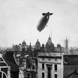 A German airship seen over Hull 19th August 1931. The familiar landmarks will be