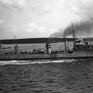 German ships scuttled at scapa flow. 1919