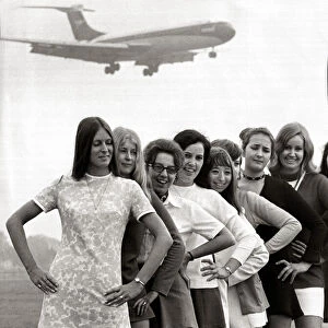 Girl workers at BEA at Heathrow Airport have formed a group called the Mini preservation