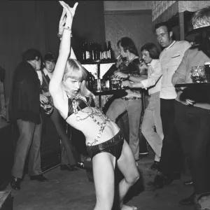 Go Go dancers at The Ship Bermondsey, 14th June 1970