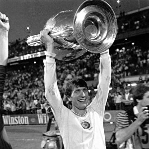 Gordon Cowans with the European Cup for Villa. 26th May 1982