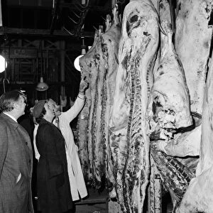 Three government representatives arrived at Londons Smithfield Meat Market just