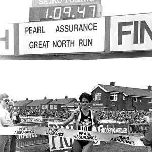 Great North Run, 21 June, 1987 - Winner of the ladies race Australian Lisa Martin