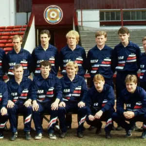 Hearts football team squad April 1986