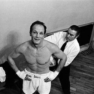 Henry Cooper in Rome, where he is fighting Piero Tomasoni on the 13th March