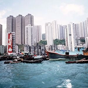 Hong Kong Aberdeen harbour Circa 1978