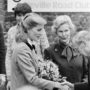 HRH Princess Diana, The Princess of Wales, visits Dr. Barnados home in East Ham, London