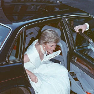 HRH The Princess of Wales, Princess Diana attends the performance of the ballet La