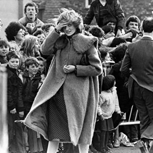 HRH The Princess of Wales, Princess Diana in Huddersfield, West Yorkshire
