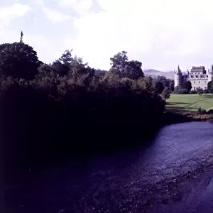 Inveraray Castle which is home to the Duke of Argyll and of the Campbell clan Scotland