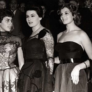 Italian actress Silvana Mangano with her two sisters, Natasha and Patrizia