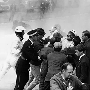 James Garner escaping burning car whilst filming 1966