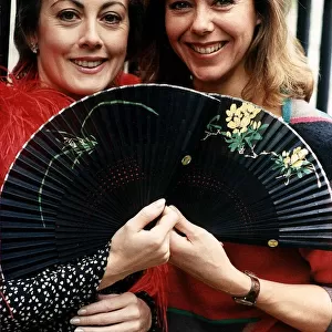 Jenny Agutter actress with Paula Wilcox actress at the launch of a charity ball