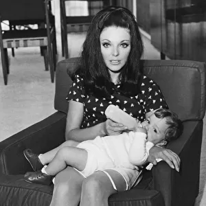 Joan Collins Actress with her daughter Sasha Dbase MSI