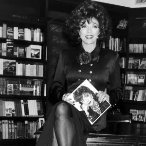 Joan Collins Actress Signing Her New Book "My Secrets"At A West End Book Shop