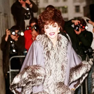 Joan Collins at the Women of Achievements Award Ceremony in London March 1989