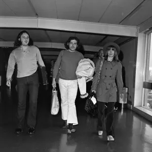 Joe Cocker and girlfriend Eileen Webster at Heathrow Airport