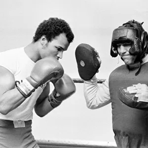 John Conteh, Boxer, training in ring, 18th February 1976